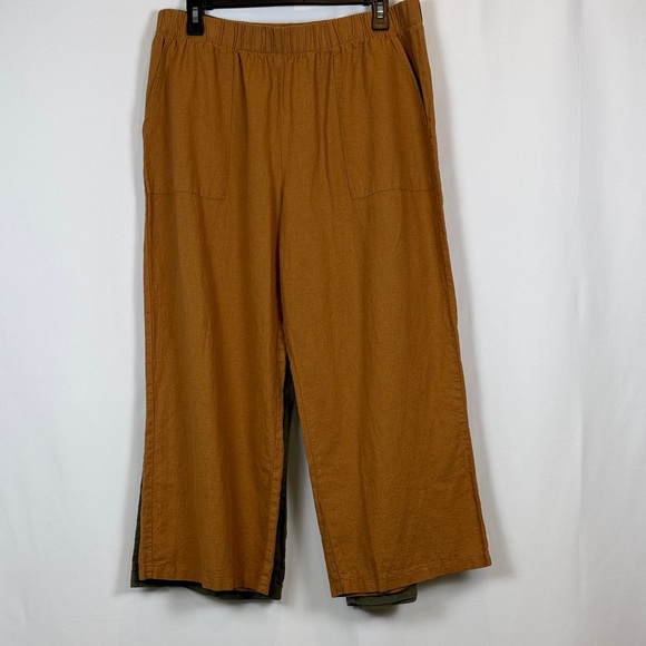 Olive Wide Leg Pants - Picture 3 of 3